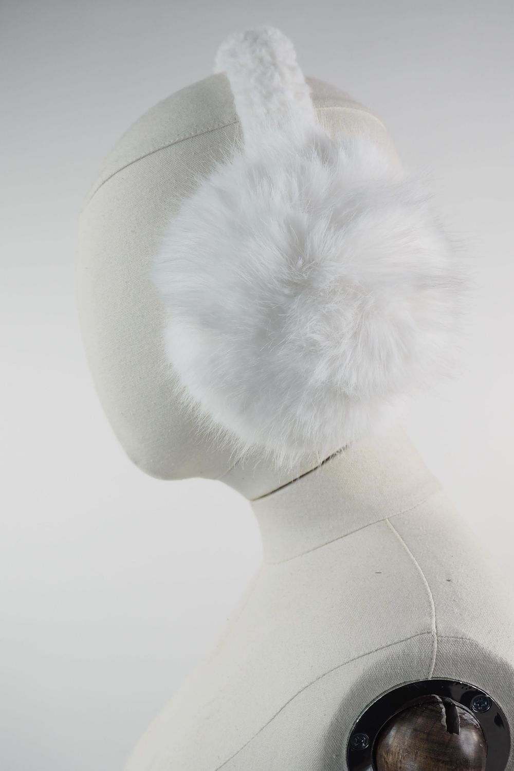 Laundry B Winter Walks Shearling and Faux Fur Luxury Ear Muffs Winter White
