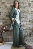 Rustic Nature Bubble Cotton Waterfall Jacket Washed Moss