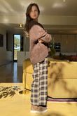 Bertie Boucle Stripe Slouch Knit Chocolate /13=