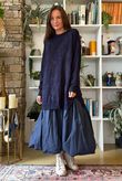 Abbey Longline Knit Navy