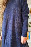 Abbey Longline Knit Navy