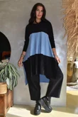 Agata Longline Split Side Knit Denim