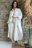 Alara Longline Duster Shirt White /8=