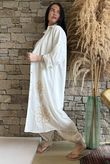 Alara Longline Duster Shirt White /8=