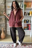 Aloe B Gilet Maroon