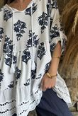 Anika Indira Smock Blouse White /9=
