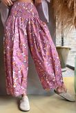 Annie 1972 Shirring Pleat Barrel Pant Indian Pink Haze