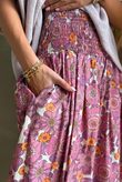 Annie 1972 Shirring Pleat Barrel Pant Indian Pink Haze