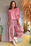 Annie 1972 Shirring Pleat Barrel Pant Indian Pink Haze due 1 week