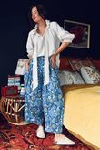 Annie 1972 Shirring Pleat Barrel Pant Mr Blue Skies