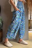 Annie 1972 Shirring Pleat Barrel Pant Mr Blue Skies