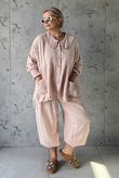 Annie Cushion Cotton Cuff Barrel Pant Antique Rose Pre order 2 weeks 