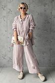 Annie Gingham Peter Pan Smock Blouse Antique Rose /10 Pre order 10 days 