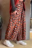 Arbi Big Cat Wide Crop Pant Rust 