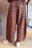 Arbi Big Cat Wide Crop Pant Rust 