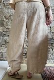 Arbi Gingham 7/8 Barrel Pant Camel