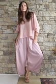 Arbi Gingham 7/8 Barrel Pant Indian Pink
