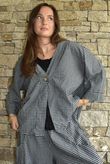 Arbi Gingham Box Jacket Black