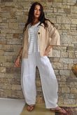 Arbi Gingham Box Jacket Camel