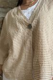 Arbi Gingham Box Jacket Camel