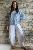 Arbi Gingham Box Jacket Denim