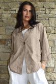 Arbi Gingham Box Jacket Hazelnut