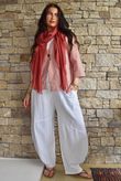Arbi Gingham Box Jacket Indian Red
