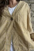 Arbi Gingham Box Jacket Mustard