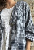 Arbi Gingham Box Jacket Navy