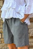 Arbi Gingham Short Black