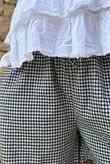 Arbi Gingham Short Black