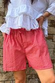 Arbi Gingham Short Chilli