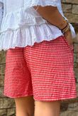 Arbi Gingham Short Chilli