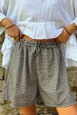 Arbi Gingham Short Chocolate