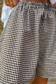 Arbi Gingham Short Chocolate