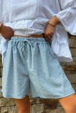 Arbi Gingham Short Denim