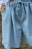Arbi Gingham Short Denim