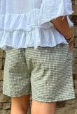Arbi Gingham Short Khaki