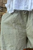 Arbi Gingham Short Khaki
