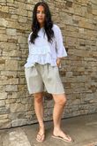 Arbi Gingham Short Mocha
