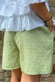 Arbi Gingham Short Soft Olive