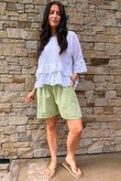 Arbi Gingham Short Soft Olive