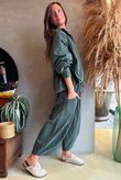 Arbi Needlecord Cocoon Blouse Khaki