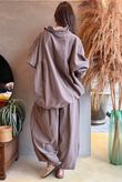 Arbi Needlecord Cocoon Blouse Mocha