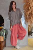 Arbi Needlecord Cocoon Blouse Mocha