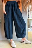 Arbi Needlecord Relaxed Barrel Pant Black