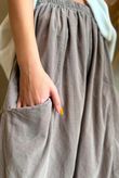 Arbi Needlecord Relaxed Barrel Pant Mocha