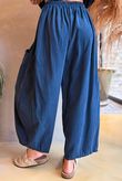 Arbi Needlecord Relaxed Barrel Pant Navy