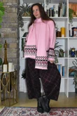 Arbi Needlecord Tartan Barrel Pant Fig