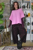 Arbi Needlecord Tartan Barrel Pant Fig
